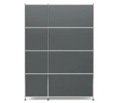 Regal Metall »CN3« mit 4 Klappenfächern, grau