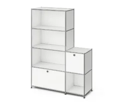 Regal Metall »CN3« mit 2 Klappenfächern, weiß