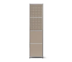 Regal Metall »CN3« mit 2 Klappenfächern, taupe