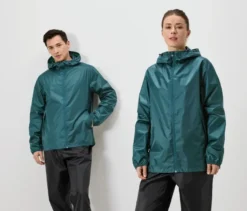 Regenjacke, petrol