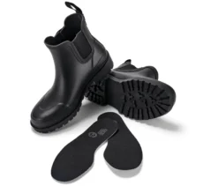 Regenstiefeletten, schwarz