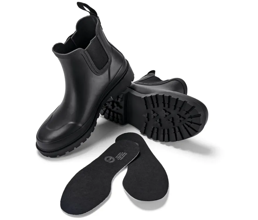 Regenstiefeletten, schwarz
