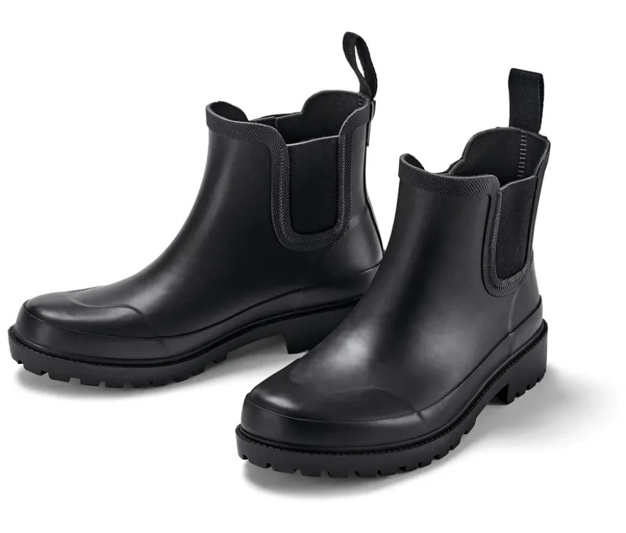 Regenstiefeletten, schwarz