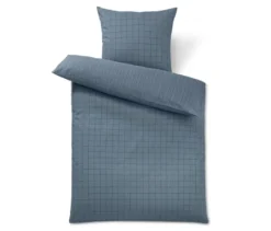 Renforcé-Bettwäsche, blau, Normalgröße