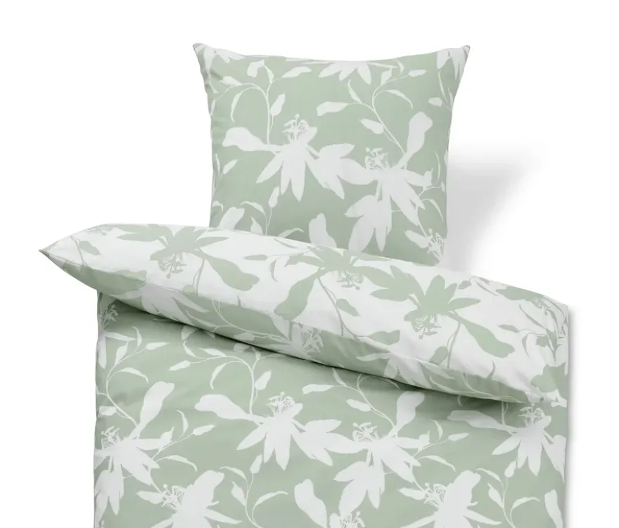 Renforcé-Bettwäsche, floral, Normalgröße
