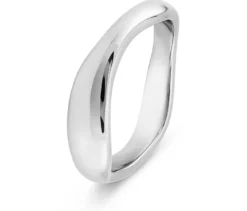 Ring, 925er Sterlingsilber, organisch, rhodiniert