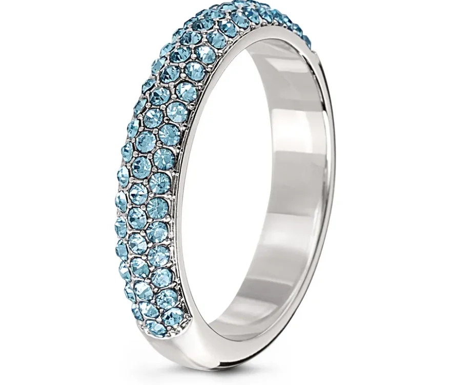 Ring Pavé, blau