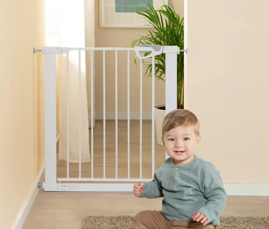 roba easySafe+ Tür-und-Treppen-Schutzgitter, weiß