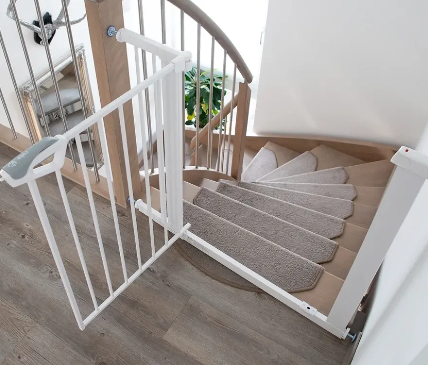 roba easySafe+ Tür-und-Treppen-Schutzgitter, weiß