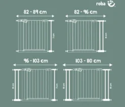 roba easySafe+ Tür-und-Treppen-Schutzgitter, weiß