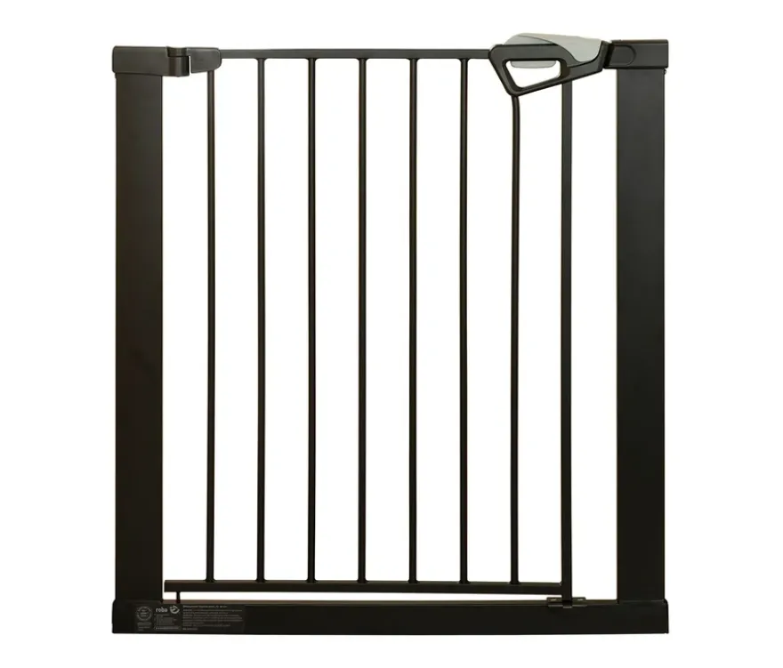 roba easySafe+ Tür-und-Treppen-Schutzgitter mit 14-cm-Erweiterung, schwarz