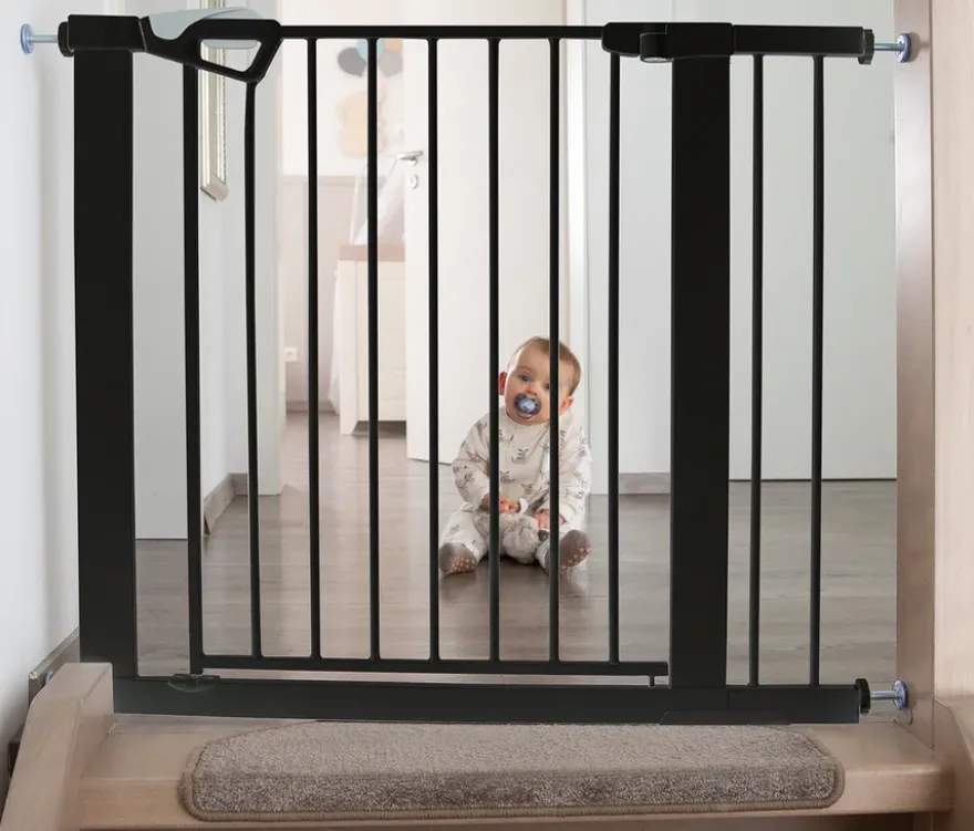 roba easySafe+ Tür-und-Treppen-Schutzgitter, schwarz