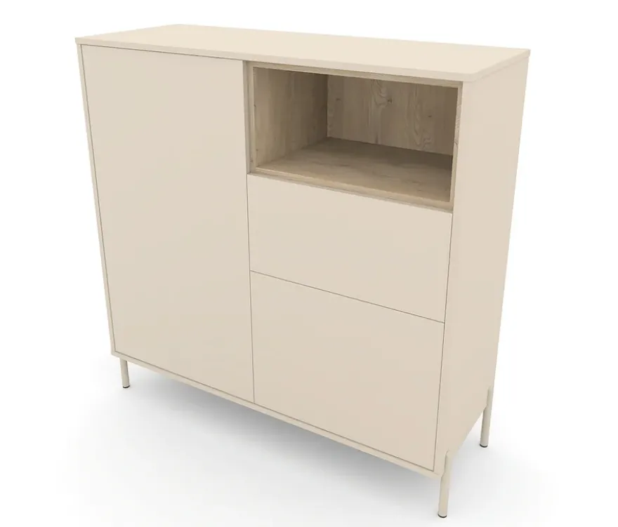 Roba Highboard »Hygge« mit 2 Türen, cashmere-weiß