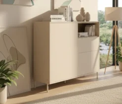 Roba Highboard »Hygge« mit 2 Türen, cashmere-weiß