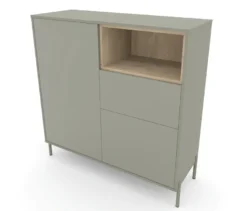 Roba Highboard »Hygge« mit 2 Türen, salbeigrün