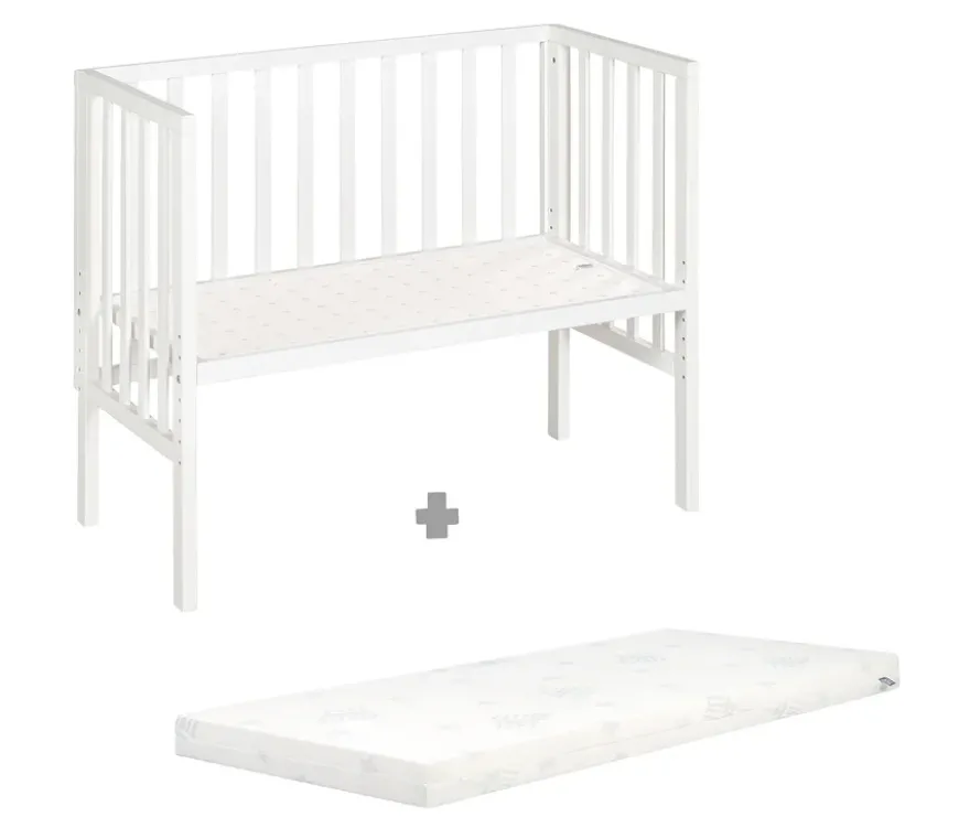 roba 2-in-1-Beistellbett »safe asleep®«, weiß