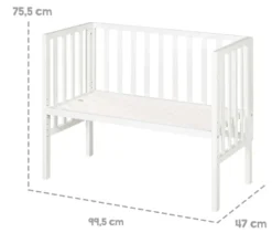 roba 2-in-1-Beistellbett »safe asleep®«, weiß