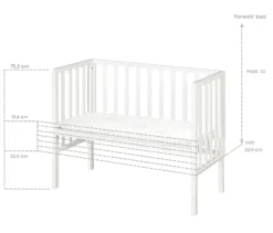 roba 2-in-1-Beistellbett »safe asleep®«, weiß