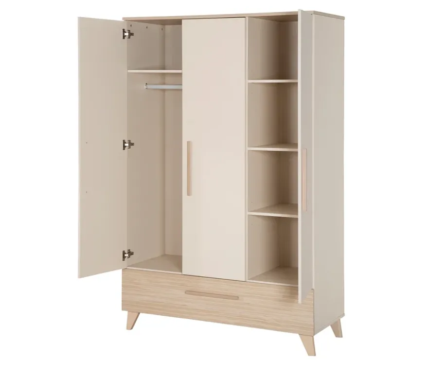 roba Kinder-Kleiderschrank »Sidney«, 3-türig, cashmere