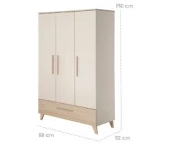 roba Kinder-Kleiderschrank »Sidney«, 3-türig, cashmere