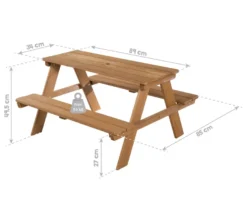 roba Kinder-Outdoor-Sitzgruppe »Picknick for 4«, Teakoptik