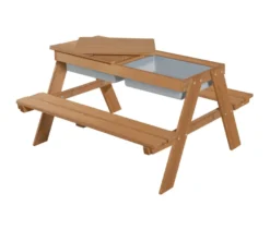 roba Kinder-Outdoor-Sitzgruppe »Picknick for 4«, mit Spielwannen, Teakoptik