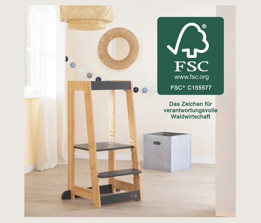 roba Lernturm holz anthrazit