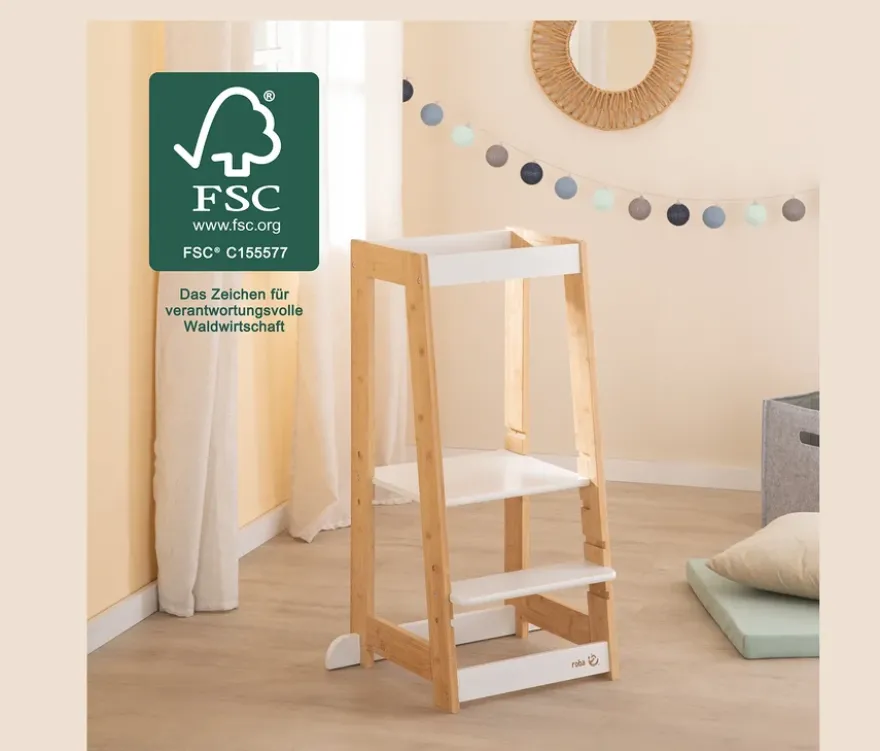 roba Lernturm holz weiß