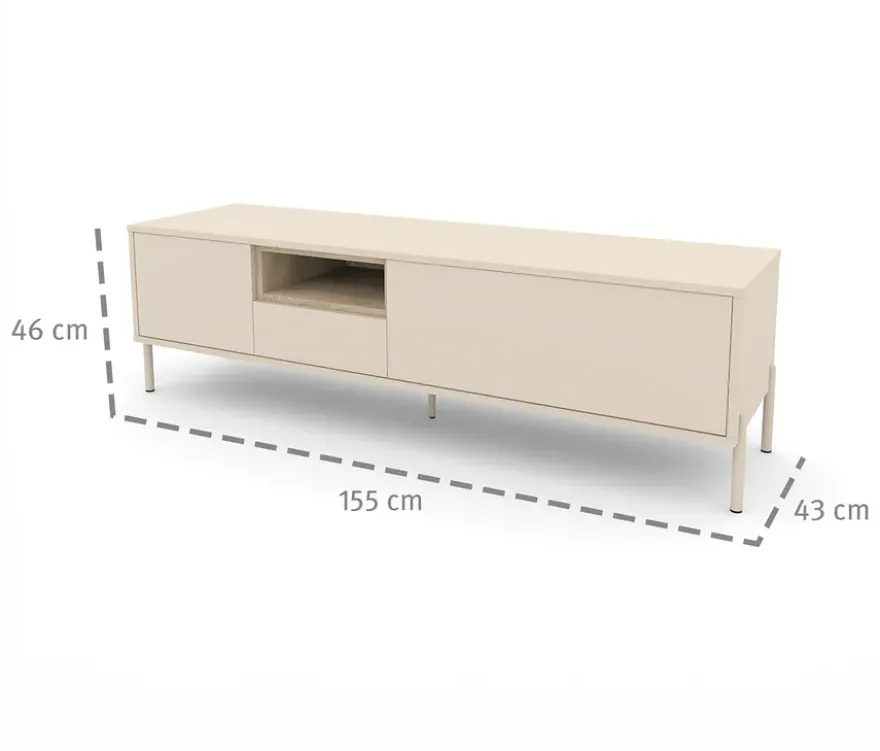 Roba Lowboard "Hygge", cashmere-weiß