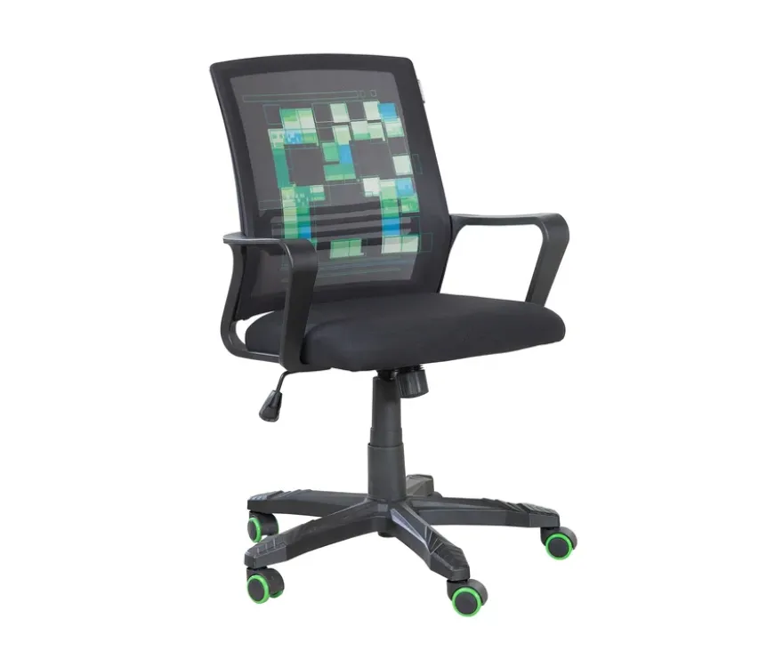roba Minecraft Gaming-Stuhl, schwarz