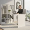 Roba Set, Raumteiler mit Schreibtisch, weiß