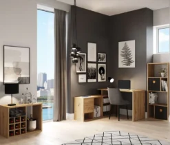 Roba Set, Regal mit Schreibtisch, Artisan-Eichenoptik