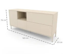 Roba Sideboard »Hygge« mit 1 Tür, cashmere-weiß
