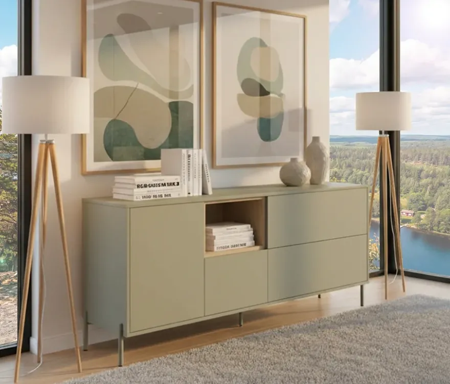 Roba Sideboard »Hygge« mit 1 Tür, salbeigrün