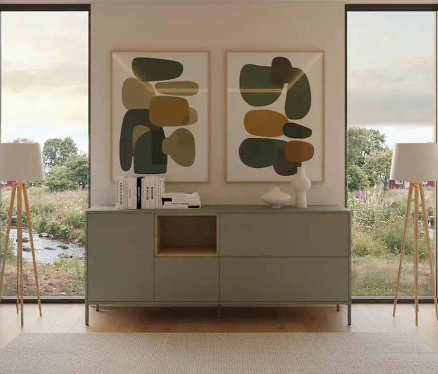 Roba Sideboard »Hygge« mit 1 Tür, salbeigrün