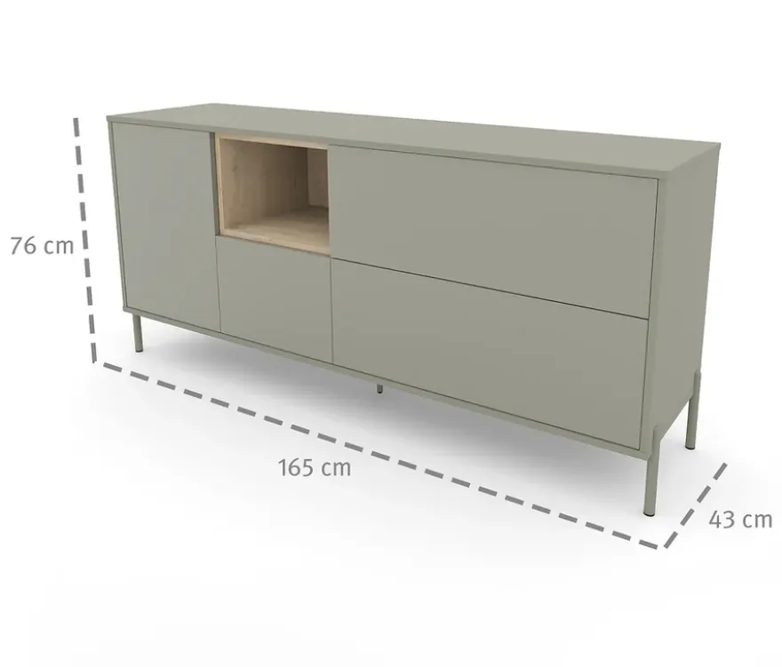 Roba Sideboard »Hygge« mit 1 Tür, salbeigrün