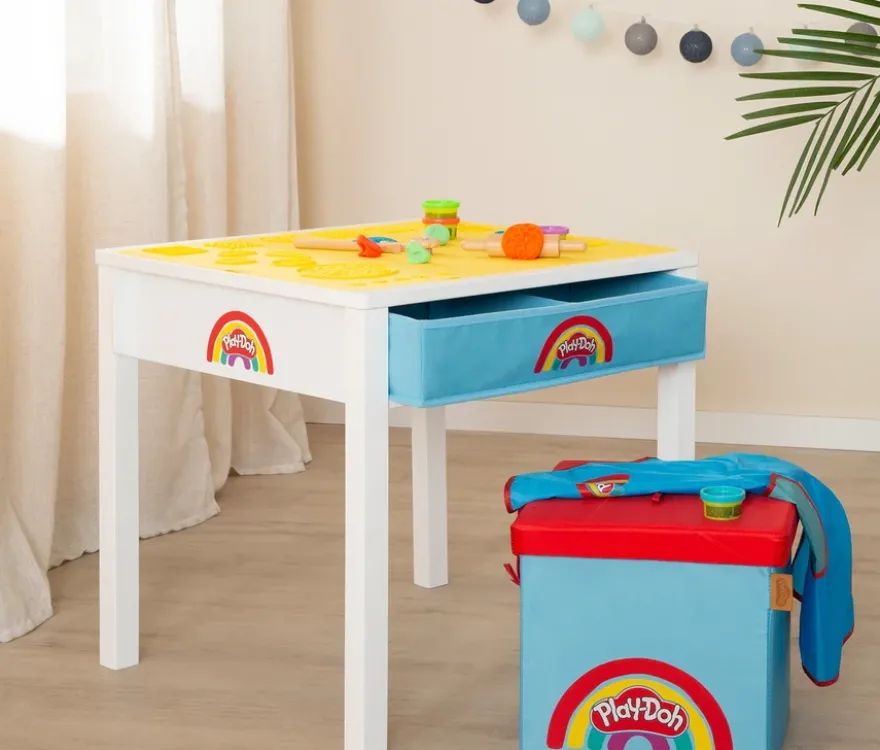 Roba x Play-Doh Basteltisch mit Hocker und Zubehör