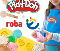 Roba x Play-Doh Basteltisch mit Hocker und Zubehör