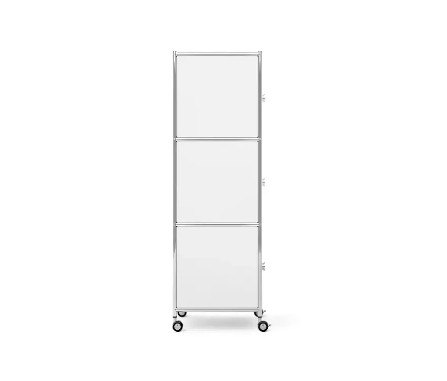 Rollcontainer Metall »CN3« mit 3 Türen, weiß