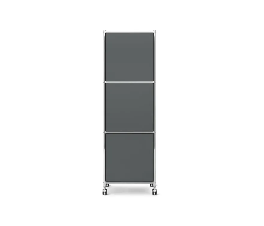 Rollcontainer Metall »CN3« mit 3 Türen, grau