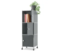 Rollcontainer Metall »CN3« mit 3 Türen, grau