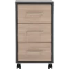 Rollcontainer »Metz«, anthrazit/canello