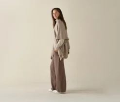 Rollkragenpullover, cremefarben meliert