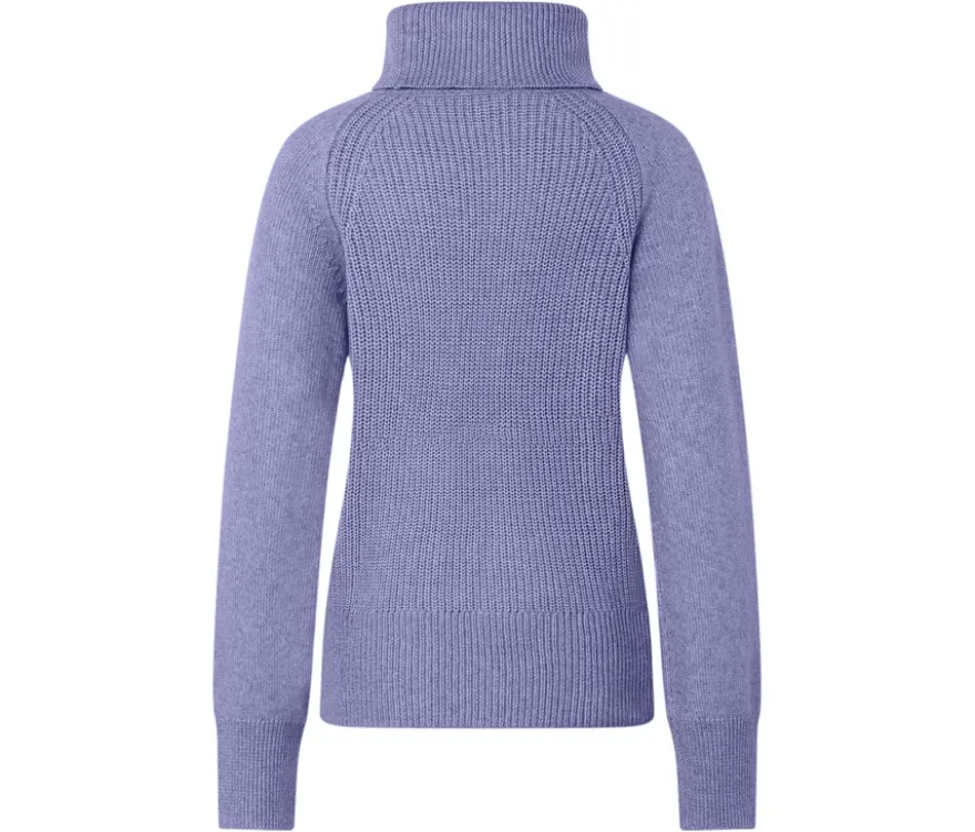 Rollkragenpullover, fliederfarben meliert