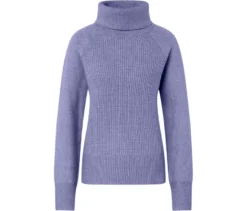 Rollkragenpullover, fliederfarben meliert