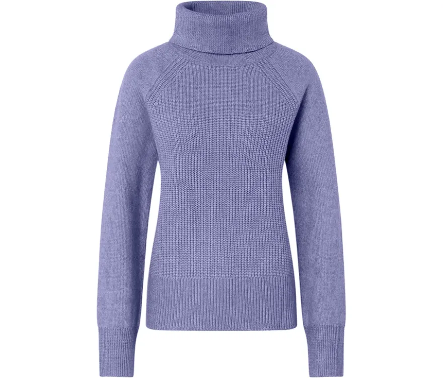 Rollkragenpullover, fliederfarben meliert
