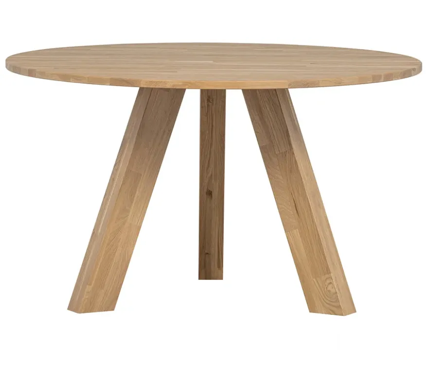 Runder WOOOD Esstisch »Rhonda«, ca. 129 cm, Eiche naturfarben