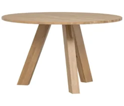 Runder WOOOD Esstisch »Rhonda«, ca. 129 cm, Eiche naturfarben