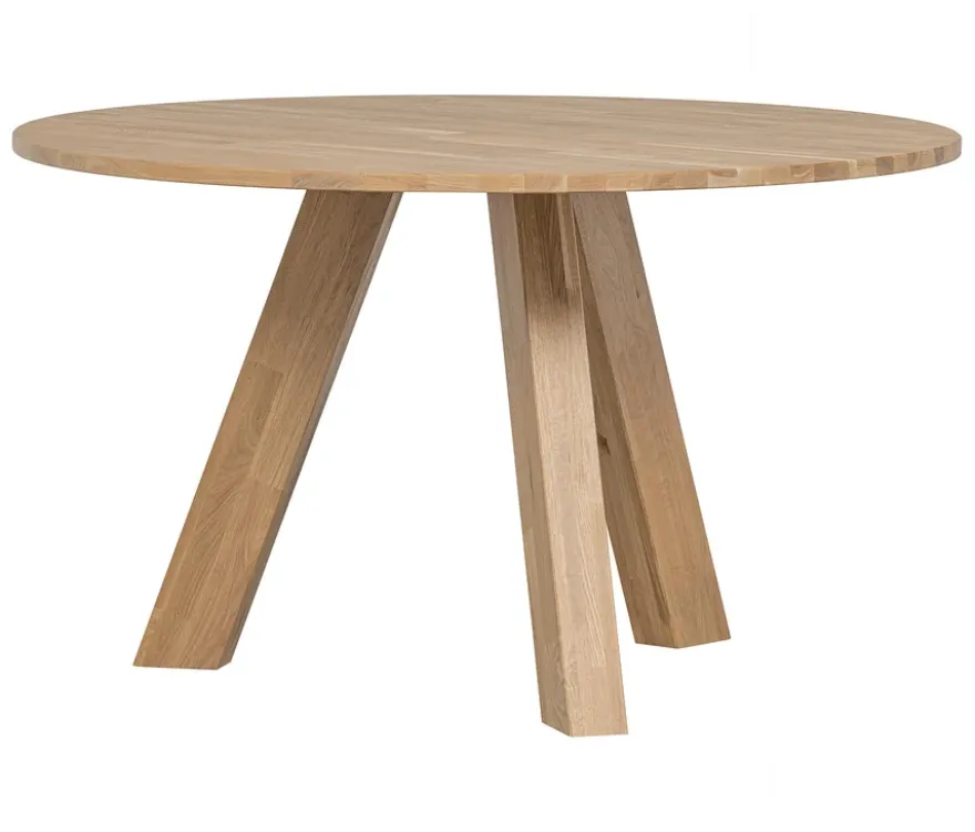 Runder WOOOD Esstisch »Rhonda«, ca. 129 cm, Eiche naturfarben