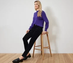 Samthose, schwarz